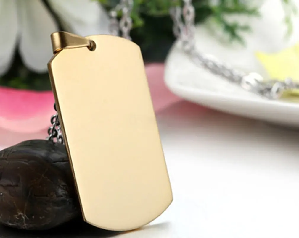 1 шт. военный бренд мужское ожерелье Европа Титановый стальной кулон военная