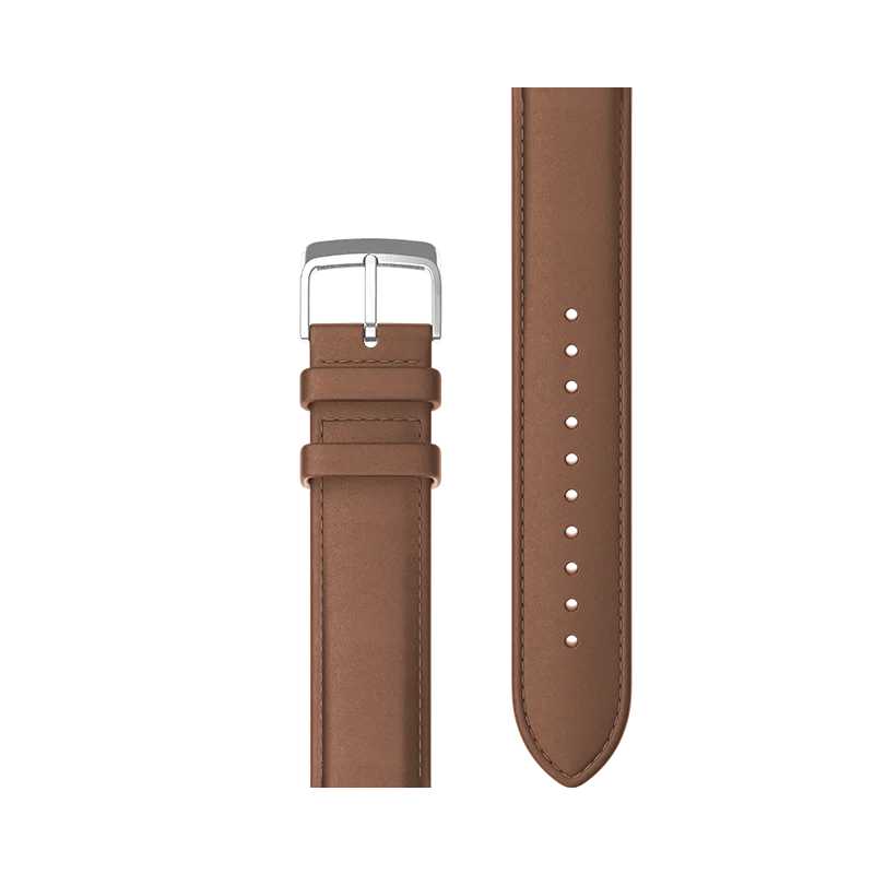 20 мм ремешок из натуральной кожи для TicWatch E& TicWatch C2(оникс и платина) сменный ремешок TicWatch официальный