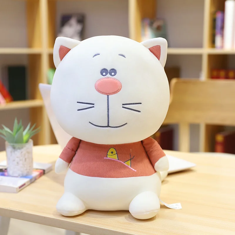 Kawaii плюшевая игрушка для кошек, мягкие животные, игрушка для кошек, милая Толстая кошка, кукла, детская игрушка, подарки для девушки, 30 см/50 см/60 см - Цвет: red