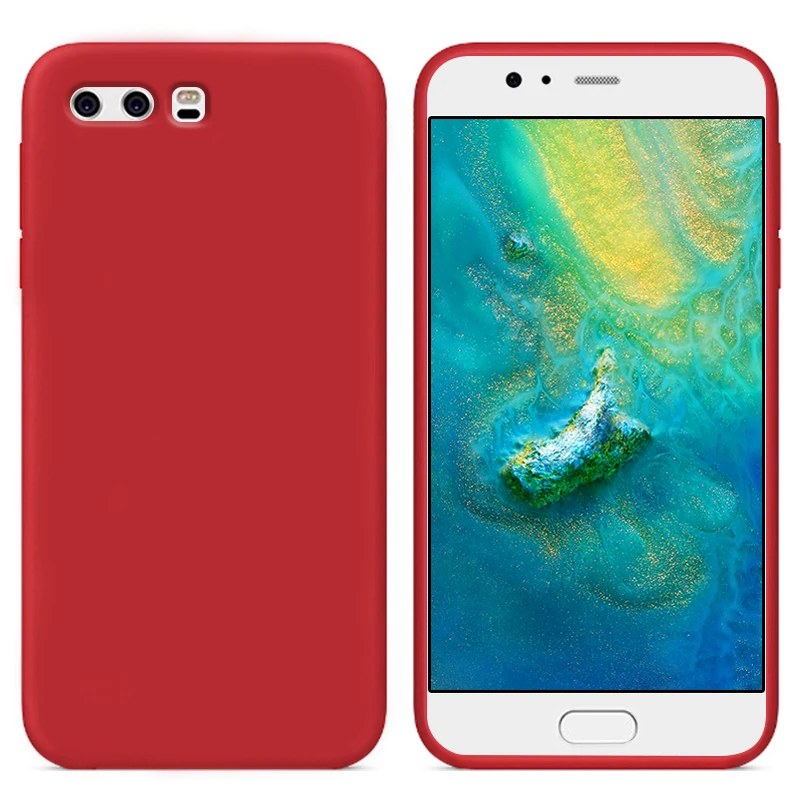 Роскошный чехол из жидкого силикона для смартфона Huawei Honor 9 мягкая задняя крышка