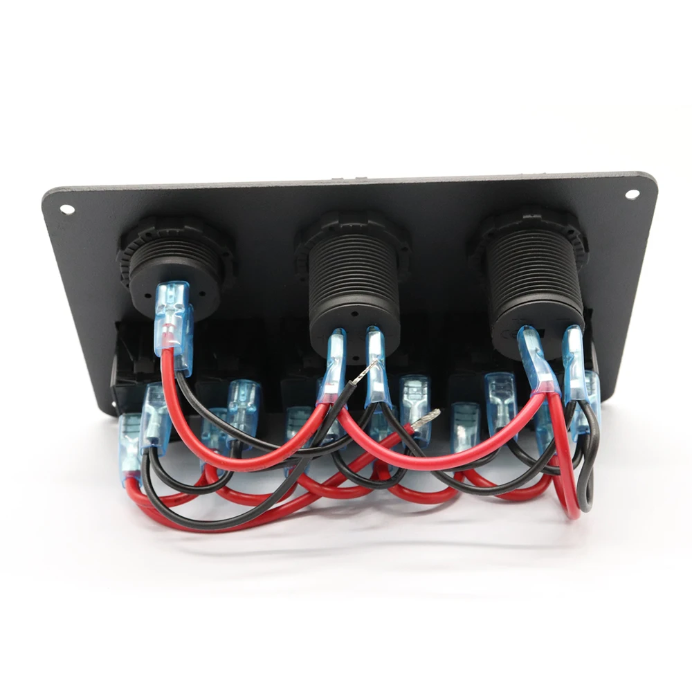 IZTOSS 12 V-24 V DC 6 Gang Авто морской катер Accessior RV Оранжевый Светодиодный переключатель кулисный переключатель Панель