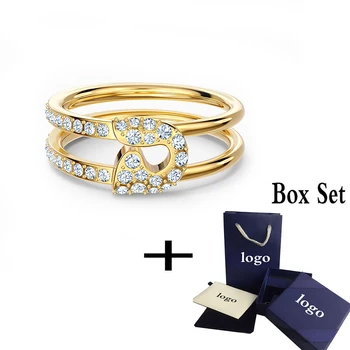 

2020 SWA New Fashion accessories classic elegant chic pin-shaped ring ladies personalized romantic gift for girlfriend engagemen