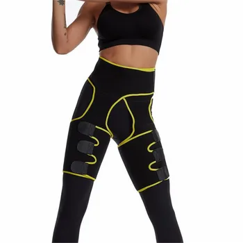 

3 in 1 Slimming Belt Leg Shapers Sauna Thigh Trimmer Slimmer Body Shaper High Waist Trainer Sweat Shapewear Belt Control Panties