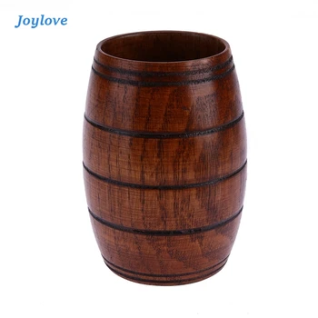

JOYLOVE Wood Cup Natural Classical Handcrafted Jujube Big Belly Beer Coffee Milk Juice Tea Cup Tumbler Dropshipping