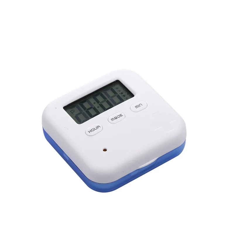 

Electronic Smart Portable Pill Box Regularly Reminds Four Compartments Mini Sealed Plastic Dustproof Waterproof First Aid Kit
