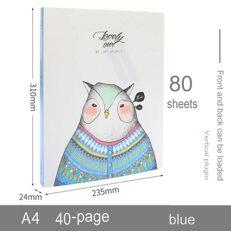 Deli A4 Music Folder Can Modify The Transparency and Non-reflection of Loose-leaf Multi-layer Insert Files 72411 - Цвет: Blue 40pages