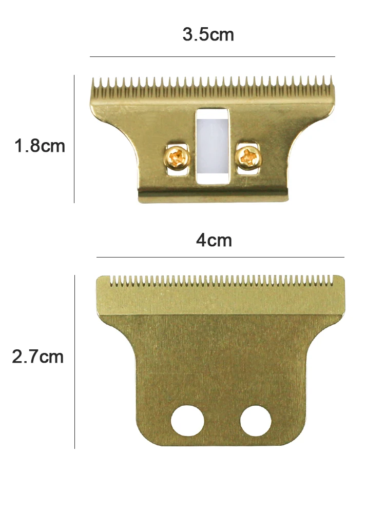 Машинка для стрижки волос золотого и серебряного цвета, Сменное лезвие, Парикмахерская режущая головка, электрический триммер для волос, бритва, машинка для стрижки волос