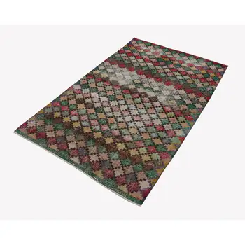 

117x183 Cm Multicolor Handmade Boho Rug-4x6 Ft