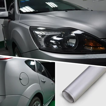 

LEEPEE Car Wrap Film Sheet Matte Black Silver Vinyl Car Wraps Auto Accessories Car Stickers and Decals Vehicle Sticker