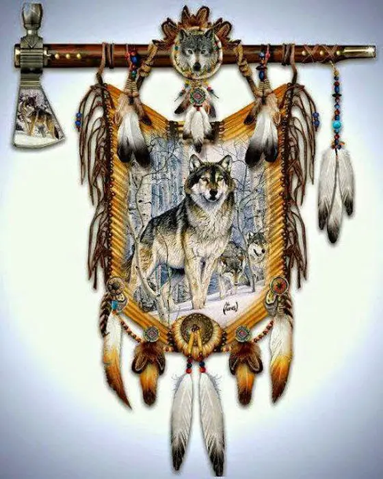 

5d diamond embroidery cross-stitch Wolf Dream Catcher home decor diamond painting full mosaic diy pcitures needlework