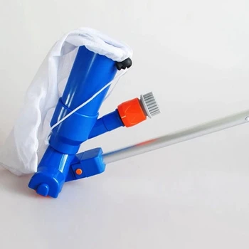 

Portable swimming Pool Vacuum heads with telescoping handle,Pool Underwater Cleaner with Pole Leaf Bag