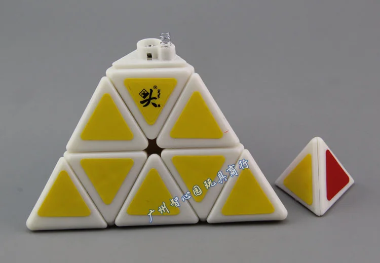 Гуси Пирамида Кубик Рубика Белый Даян треугольный четырехосевой Tetrahedral Abnormity Cube