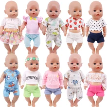 Vêtements de poupée Reborn en coton pur, deux pièces haut et short en dentelle, maillot de bain mignon adapté à poupée américaine de 18 pouces, poupée nouveau né garçon de 43cm
