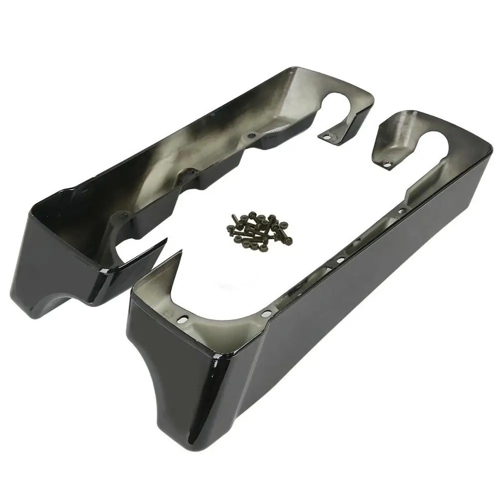 Мотоцикл Vivid Black 4 &quotрастягивающийся Расширенный седельный мешок для Harley Touring Road