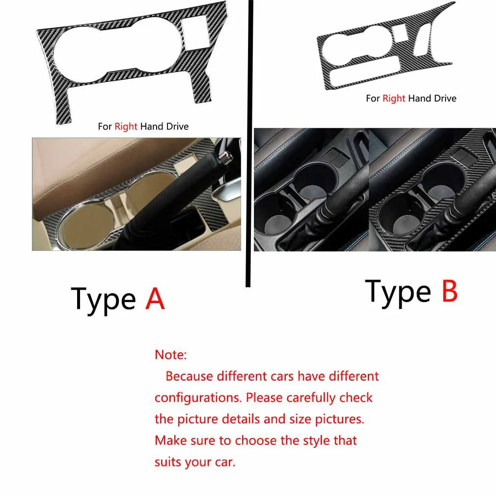 

Держатель стакана для воды из углеродного волокна, внутренняя отделка панели для Toyota Corolla 14-18 RHD