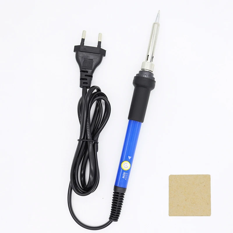 Timostention Adjustable temperature 220V EU household electric soldering iron electronic repair welding gun tool brand iron tip gas welding equipment Welding Equipment