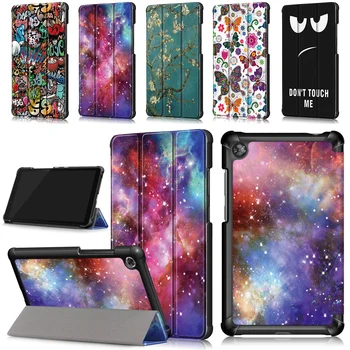 

Printed Case Cover For Lenovo Tab M7 TB-7305F TB-7305i TB-7305X Tablet Cover For Lenovo Protective PU Leather Flip Stand Cover