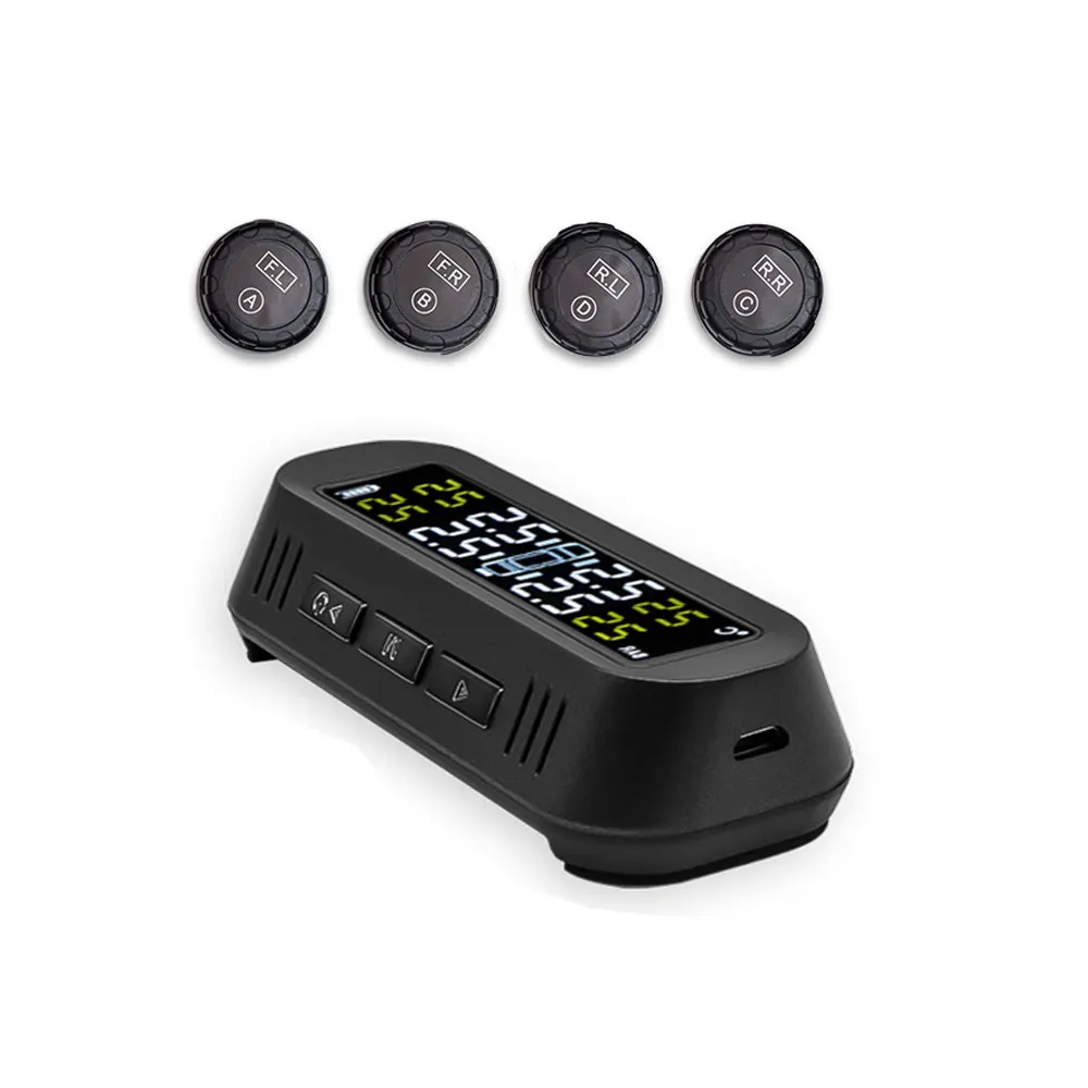 External Sensor Solor power TPMS система контроля температуры давления в шинах внутренняя и внешняя - Цвет: External Sensor