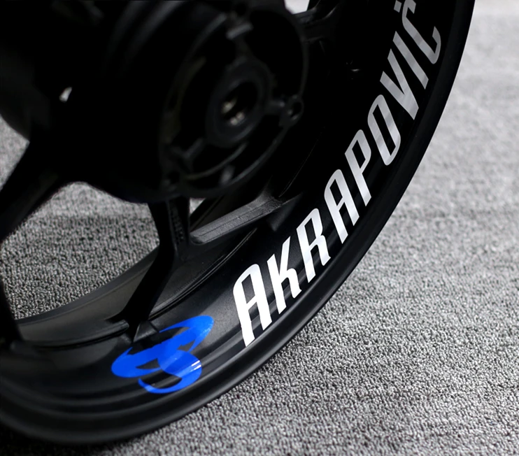 

Car Styling Vinyl Tape 17~18inch Motorcycle Exhuast Pipe Inner Wheel Tyre Sticker Decal for AK AKRAPOVIC B
