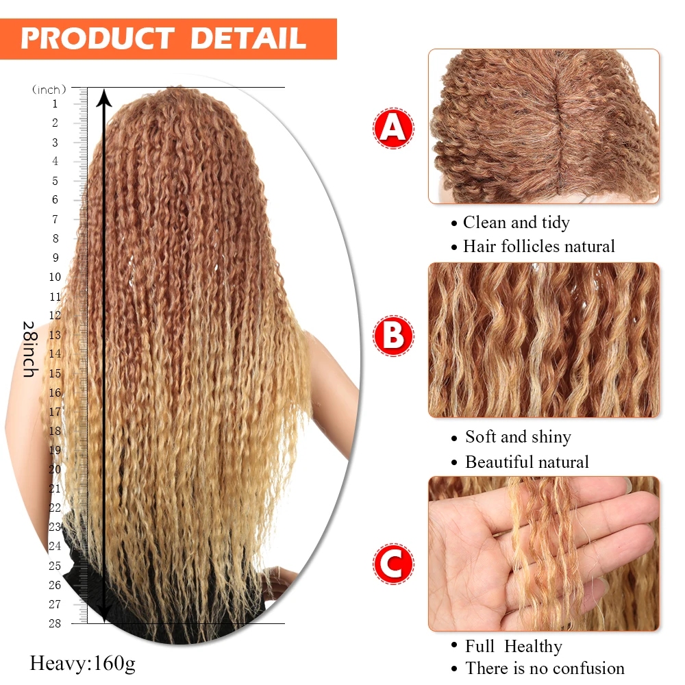 Золотой красоты синтетический длинный прямой курчавые кучерявые парики для черных женщин 28 дюймов Omber блонд цвет волос парики низкой температуры Fibe