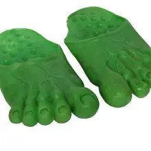 27 см; ; шлепанцы с Халком; Новинка; мужские шлепанцы с мягкой подошвой; вечерние туфли; забавная обувь для Хэллоуина; обувь для костюмированной вечеринки