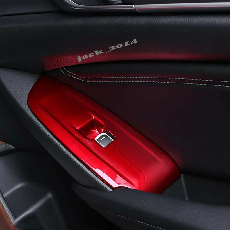 ABS красный стиль окна лифт переключатель панель 1 шт. для HONDA ACCORD 10th