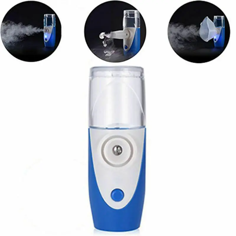 Mini Portable Travel Rechargeable Ultrasonic Nebulizer Inhaler Respirator Mesh