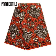YANTEXTILE новая Анкара ткань Африканский настоящий воск принт Tissu Africain 6 ярдов настоящий воск Африканский батик ткань для свадебного платья