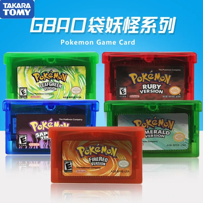 

Pokemon Series English Version Language NDSL GB GBC GBM GBA SP Video Game Cartridge Console Card Classic Game Collect Colorful