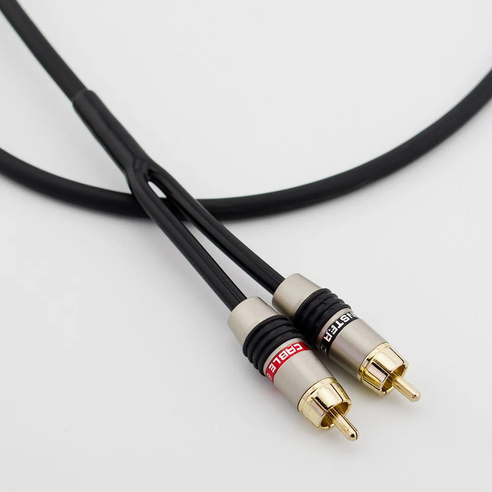 Premium XLR to Dual RCA Audio Cable - High-Fidelity Amplifier Mixing Cable