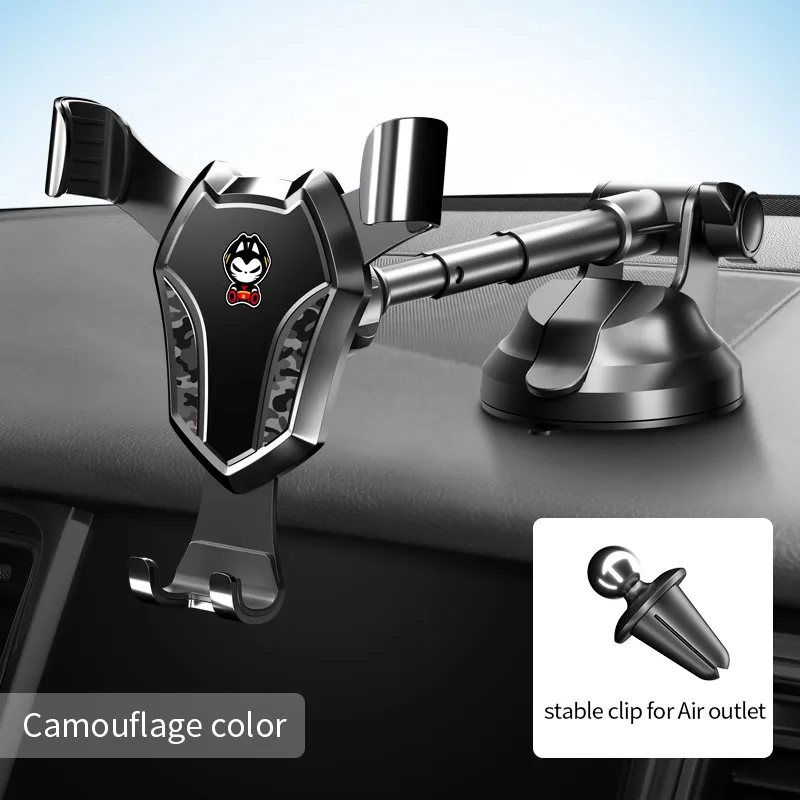 Camouflage color Автомобильный держатель для телефона Gravity Phone Stand 360 Поворот приборной панели лобовое стекло Автомобильный держатель Подставка держатель для телефона, VOITURE - Цвет: Camouflage color
