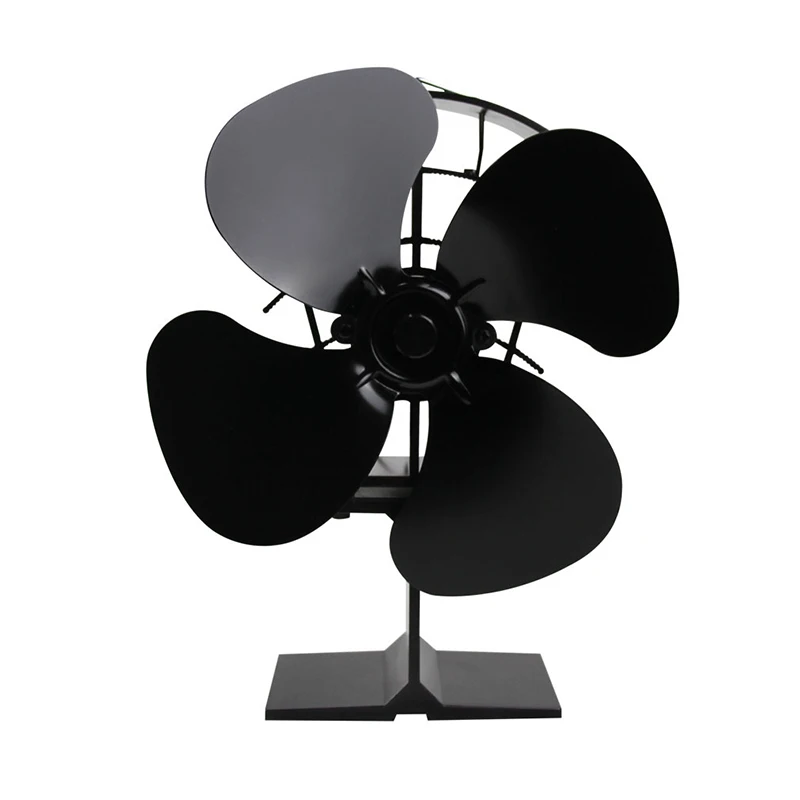 

Heat Power Saver Stove Fan Thermometer Burner Home Fireplace Eco Friendly Tool