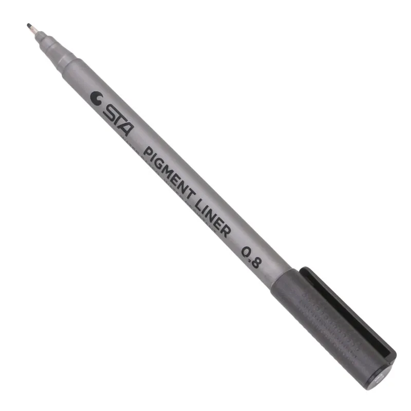 1 шт. 0,05-0,8 мм черный маркер художественные ручки тонкая ручка водонепроницаемый маркер для письма эскизы художественные ручки дропшиппинг