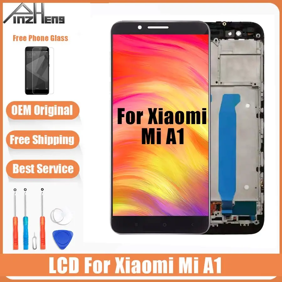 

AAAA Original LCD For Xiaomi A1 Screen Display Digitizer Assembly Replacement LCD For Xiaomi A1 Screen With Frame