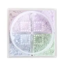 Жирности, Управление 4 цвета исправить макияж, рассыпная пудра Yfashion прочного пудра для лица Уход за кожей лица Маскирующее средство для пор макияжное компактное косметический