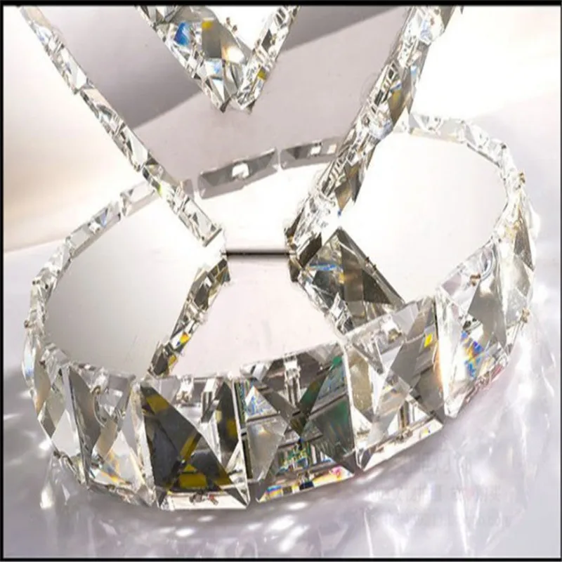 Современные хрустальные настольные лампы из нержавеющей стали светодиодная