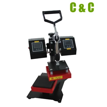 

Popular Swing Design Customized printing Mini Heat Press Machine Dual Heating Plates Manual Rotary Rosin Press NO.CP3815-1