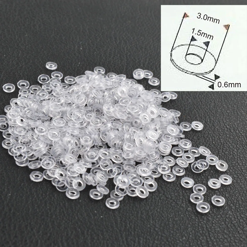 10000pcs 3.0x1.5mm 2.5x1.5mm 안경 안경 와셔 안경 플라스틱 플랫 패드 안경 액세서리