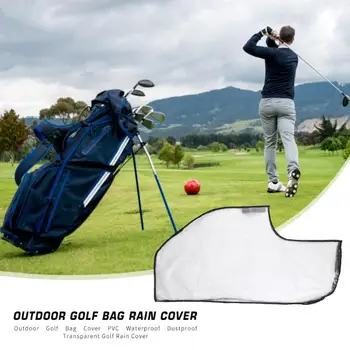 

Outdoor Golf Bag Cover PVC Waterproof Dustproof Transparent Rainproof Club Golf Rain Cover Protector Supplies