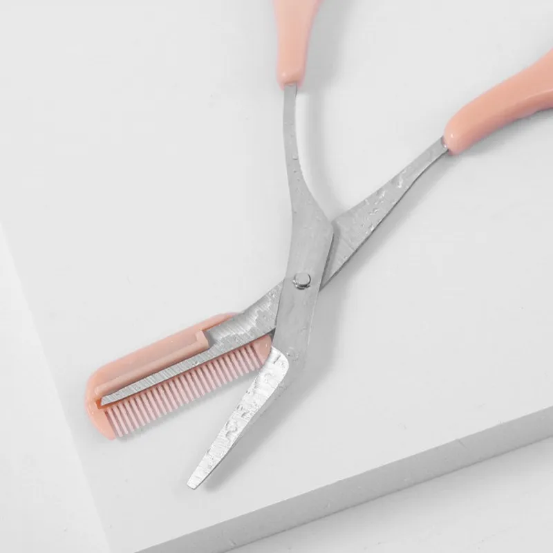 Pince à épiler Avec Peigne à Sourcils Intégré - En Acier, Pour Un Maquillage Précis