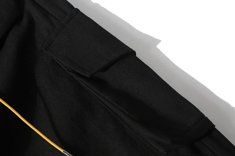 2019FW высокое качество Rhude карго брюки для мужчин и женщин карманы джоггеры брюки хип-хоп скейтборд Мужские штаны для бега брюки