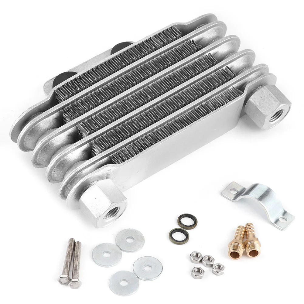5 Row Universal Engine Oil Cooler Cooling Radiator Replacement for 125