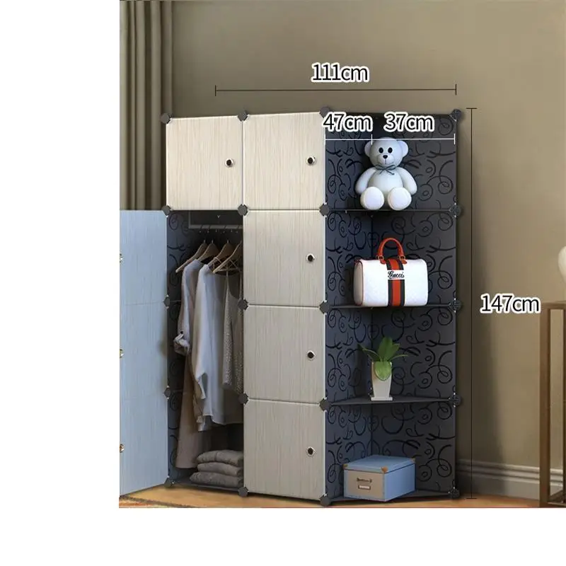 MODEL H Moveis Ropa Armario Almacenamiento Gabinete Szafa mobini Per La Casa мебель для спальни шкаф Mueble гардероб - Цвет: MODEL H