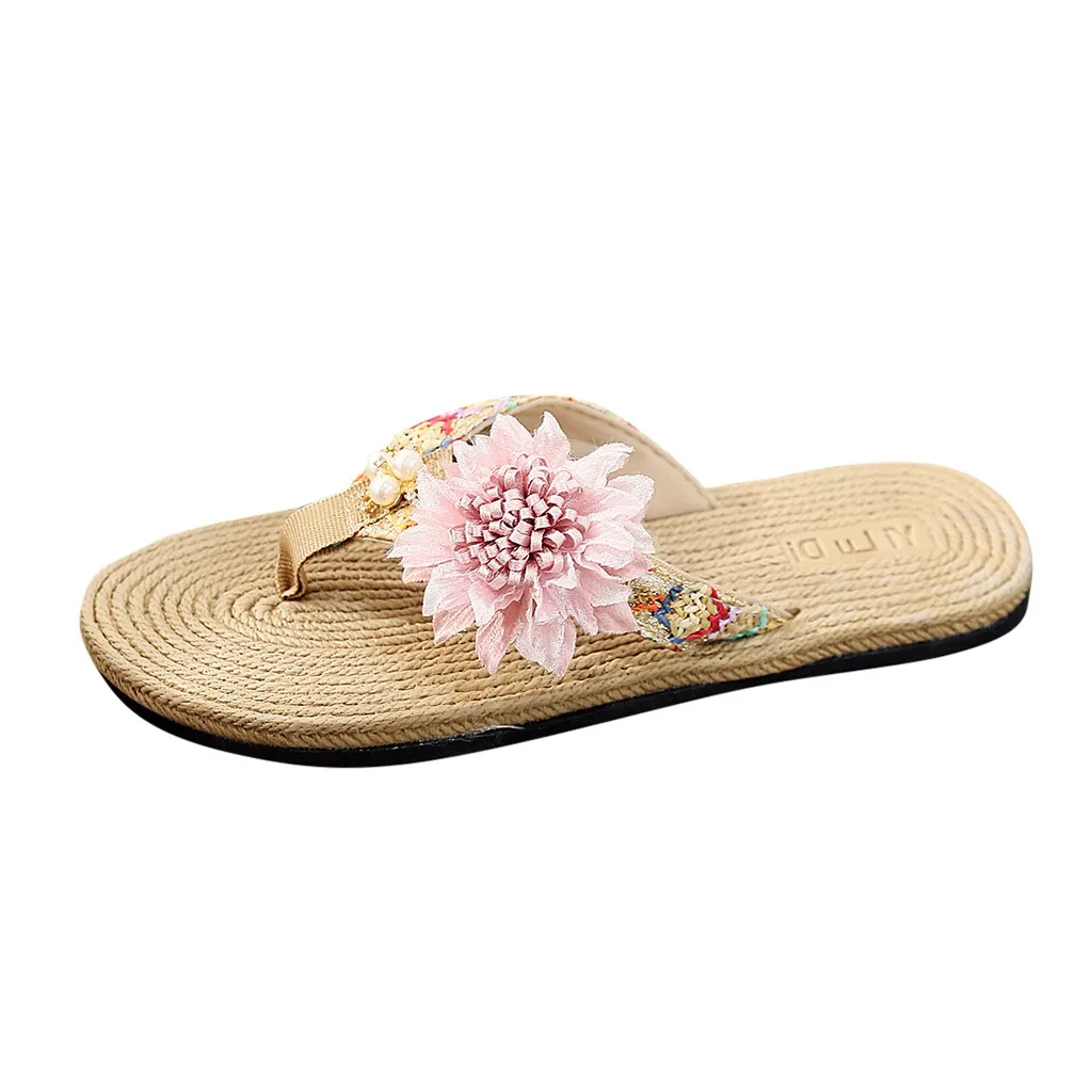 

floral strappy women sexy fashion slippersbreathable leisure ladies shoes flat casual flip flops summer casual spring shoes