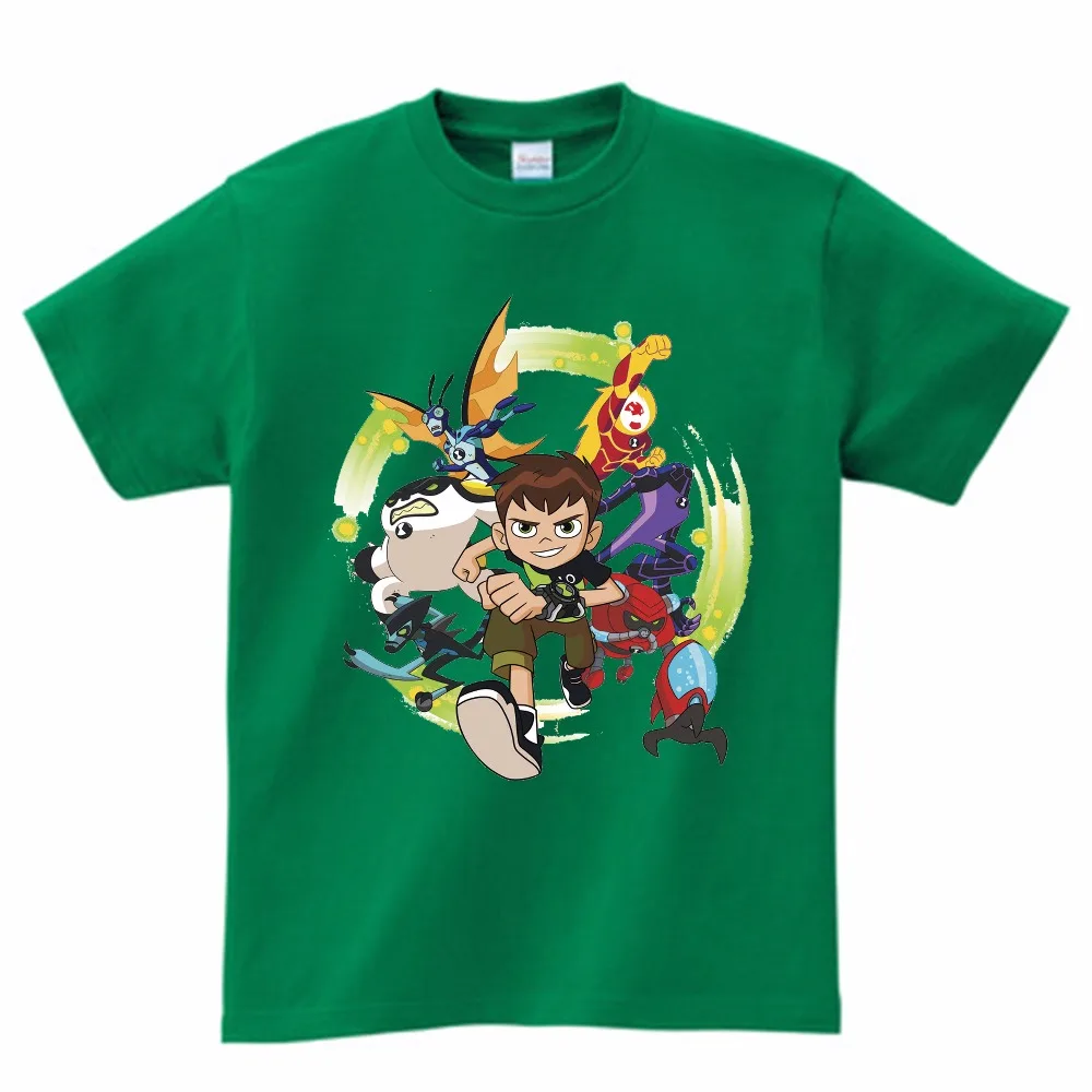 Новинка года; детская футболка Omnitrix Ben 10 настоящая детская футболка летние топы для маленьких мальчиков и девочек; футболки с рисунком из аниме; От 3 до 9 лет
