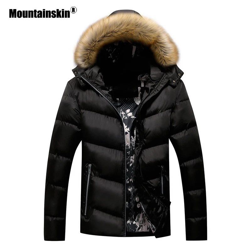 Mountainskin Winter Padded Coat Mens Jackets Thick Parka Fur Collar Hooded Men's Coats Casual Outerwear Brand Clothing SA777 Mountainskin Winter Padded Coat Mens Jackets Thick Parka Fur Collar Hooded Men's Coats Casual Outerwear Brand Clothing SA777