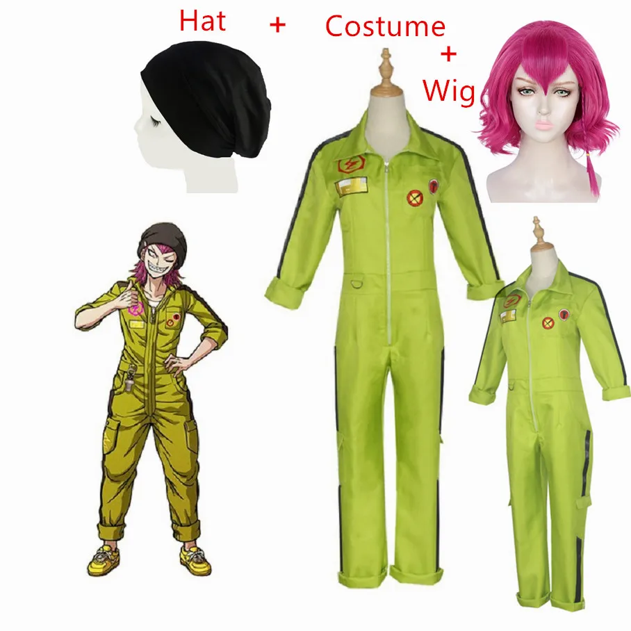 Costume Kazuichi Souda Cosplay Jumpsuits Danganronpa 2 Bodysuit Adult Unisex Halloween Carnival Party Costumes Anime best halloween costumes