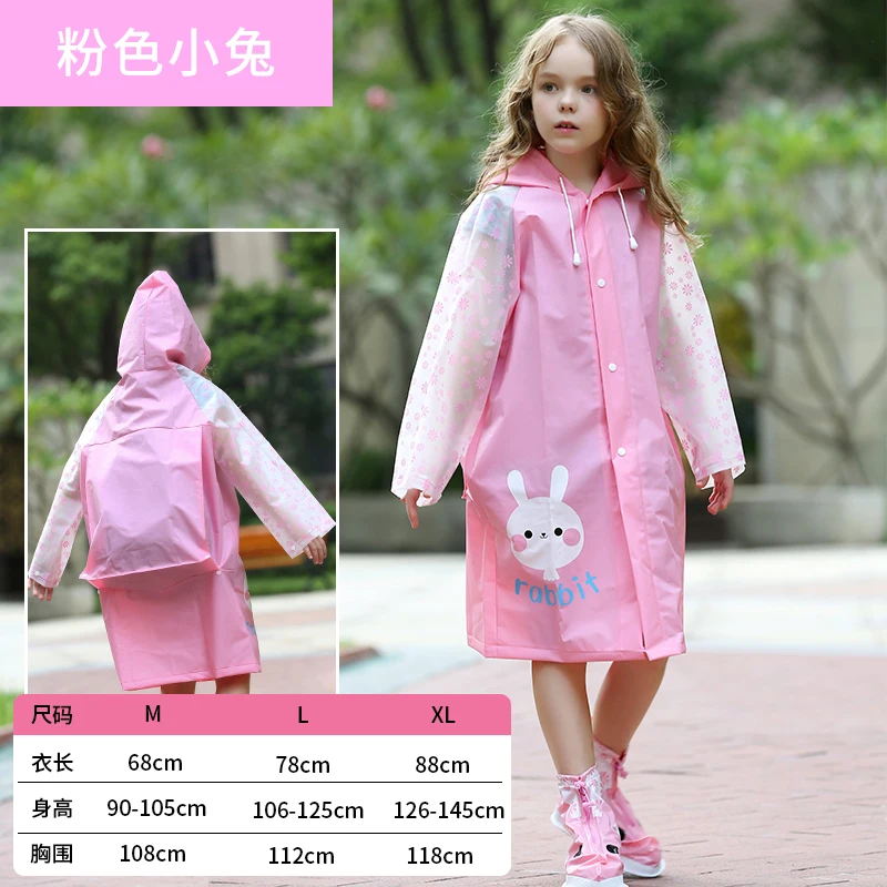 Transparent Raincoat Female Jacket Male Bicycle Long Raincoat Children Poncho Abrigo Mujer Rain Gear 6RC112 - Цвет: style20-Child