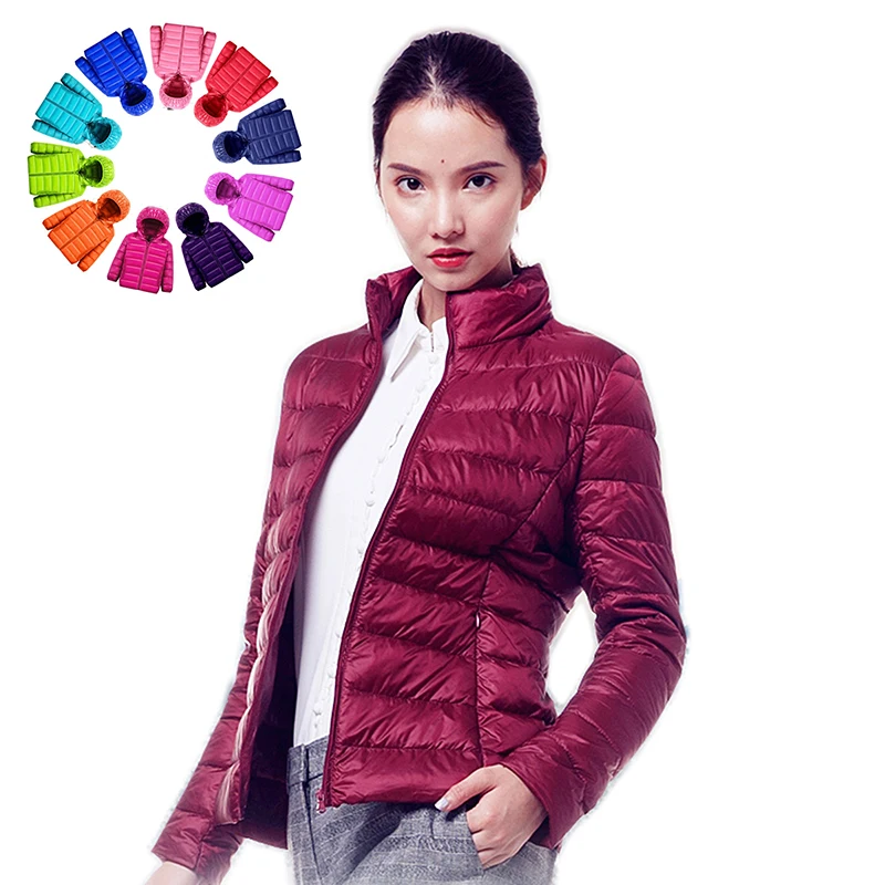 Beste Koningin Godin Vrouwen Down Jacket Hooded 90% Eend Warme Overjas Effen Draagbare Bovenkleding Grote Omvang Ultra Light Down Jas Winter