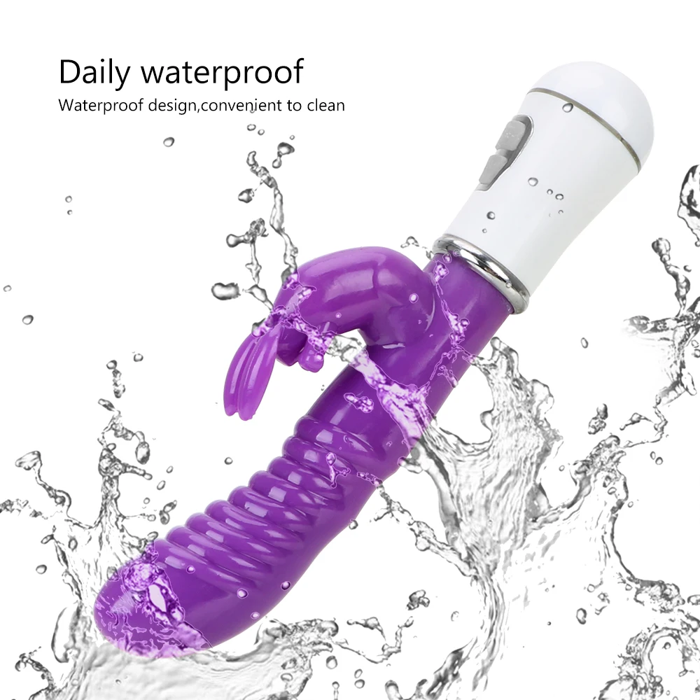 Rabbit Vibrator With Clitoral Stimulator And G-spot Massager_voghion.com